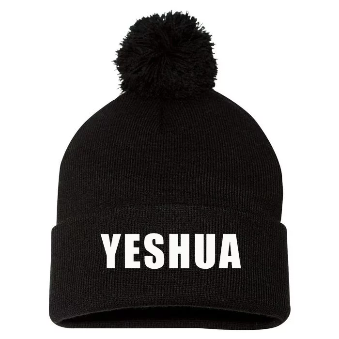 Yeshua Hebrew Name Of Jesus Christian Messianic Jew Pom Pom 12in Knit Beanie