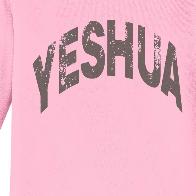 Yeshua Hebrew Name Of Jesus Christian Messianic Baby Long Sleeve Bodysuit