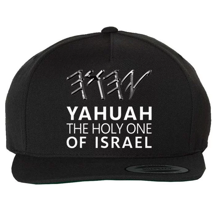 Yahuah Holy One Israel Wool Snapback Cap