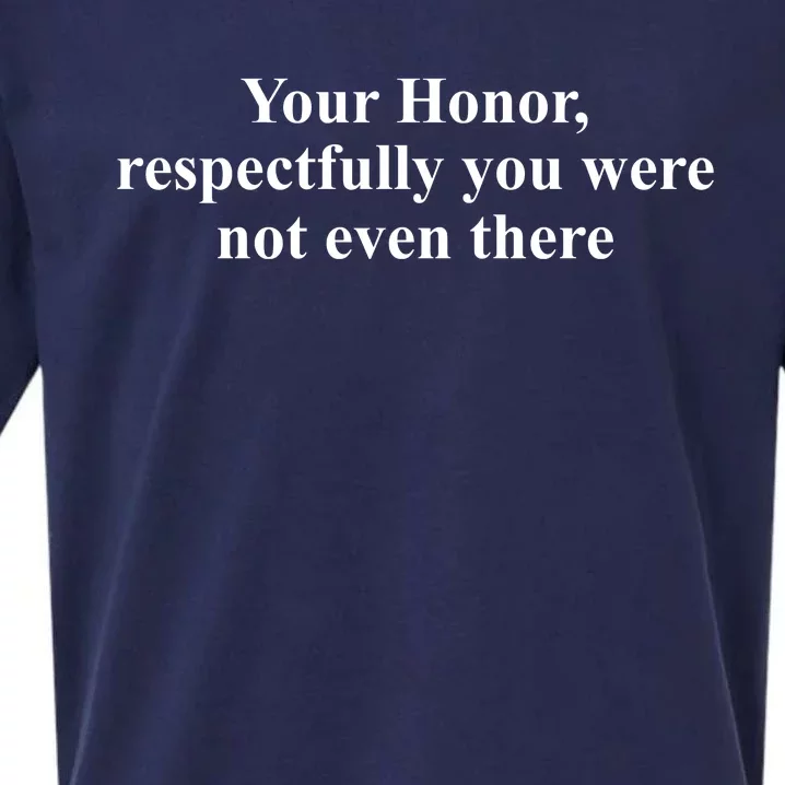 Your Honor Respectfully You Were Not Even There Sueded Cloud Jersey T-Shirt