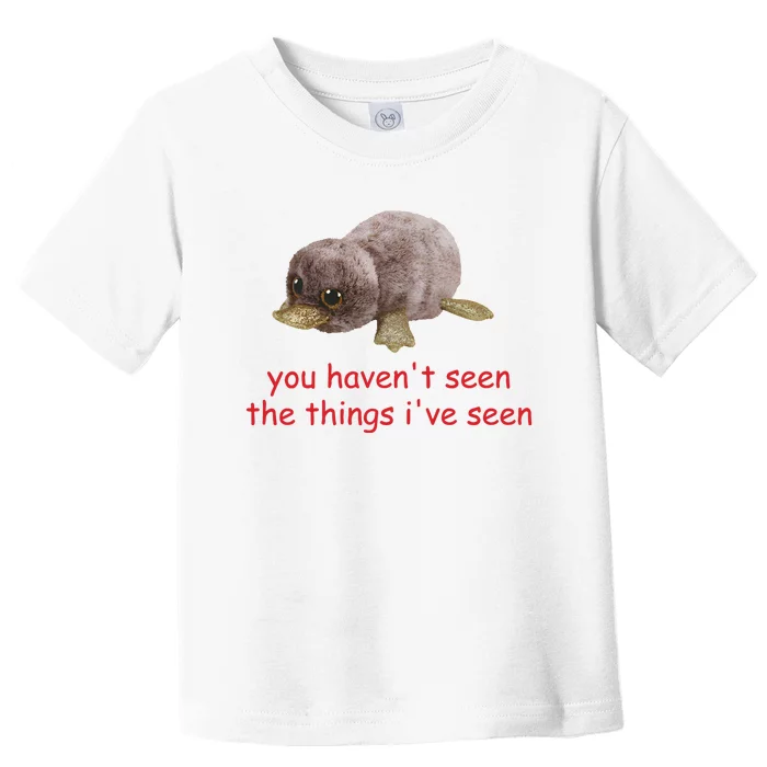 You HavenT Seen The Things IVe Seen Toddler T-Shirt