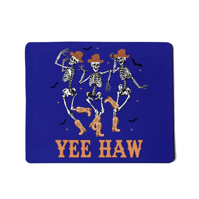 Yee Haw Skeleton Dancing Cow Boots Howdy Western Rodeo Gift Mousepad