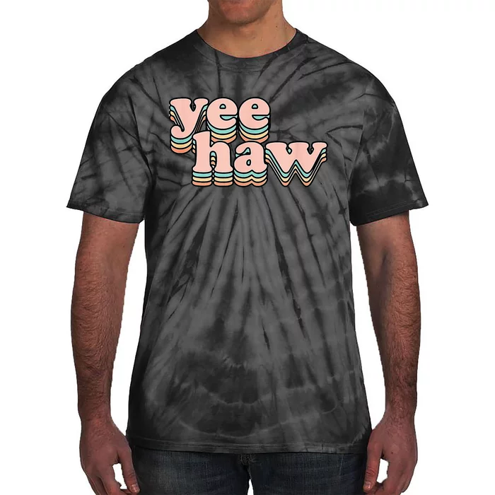 Yeehaw Howdy Space Cow Tie-Dye T-Shirt