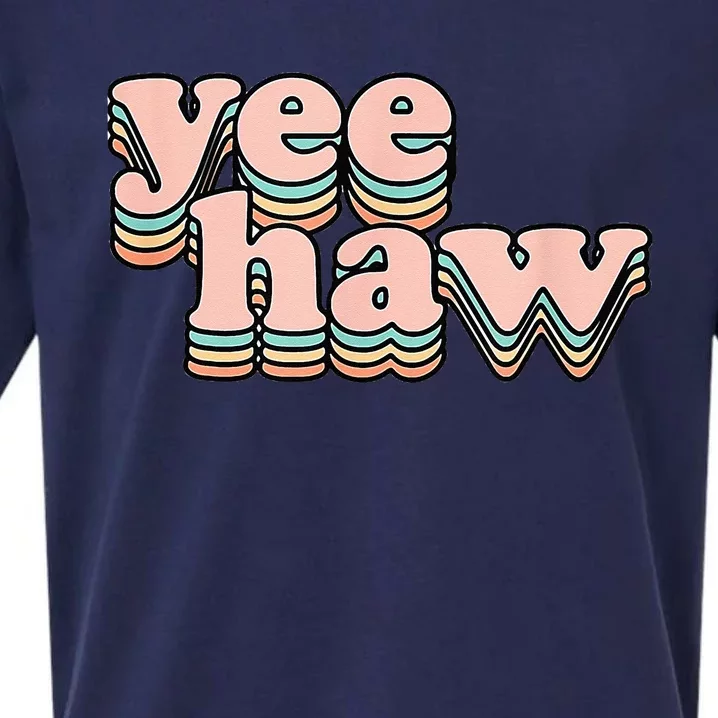 Yeehaw Howdy Space Cow Sueded Cloud Jersey T-Shirt