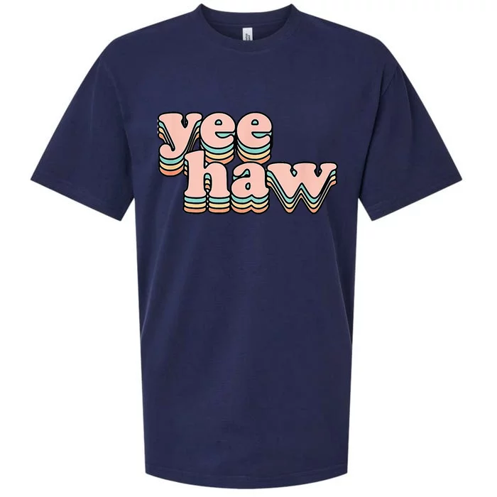 Yeehaw Howdy Space Cow Sueded Cloud Jersey T-Shirt