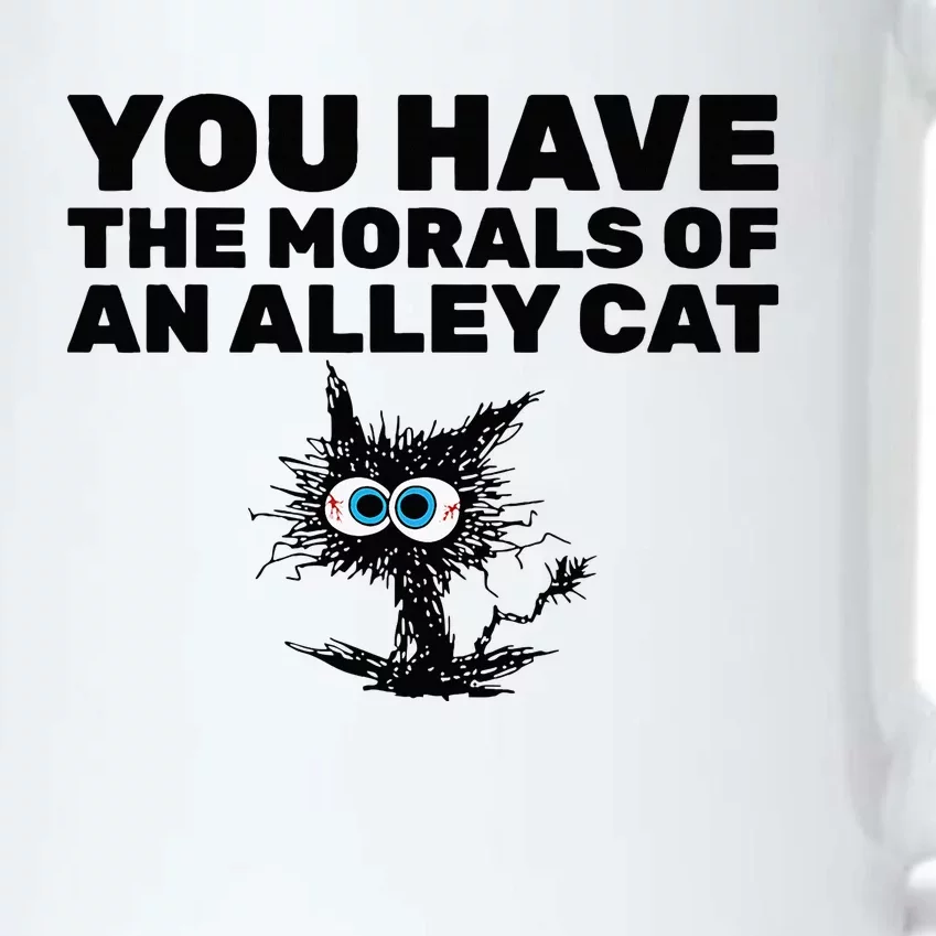 You Have The Morals Of An Alley Cat Black Color Changing Mug