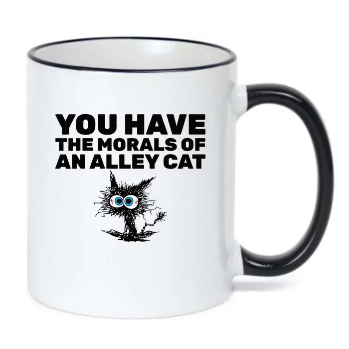 You Have The Morals Of An Alley Cat Black Color Changing Mug