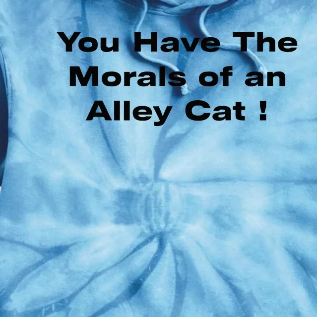 You Have The Morals Of An Alley Cat Trump Biden Debates 2024 Tie Dye Hoodie