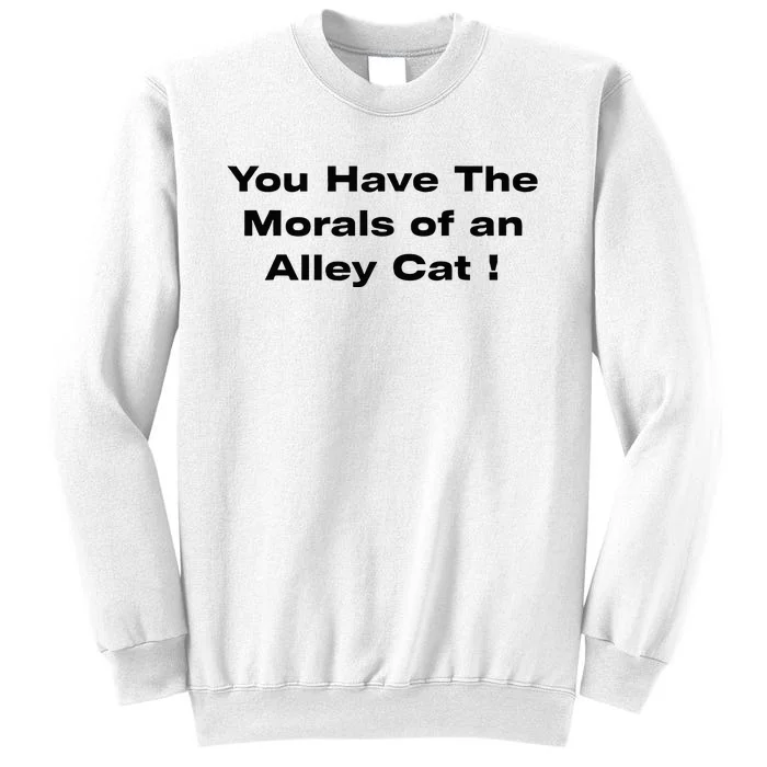 You Have The Morals Of An Alley Cat Trump Biden Debates 2024 Sweatshirt