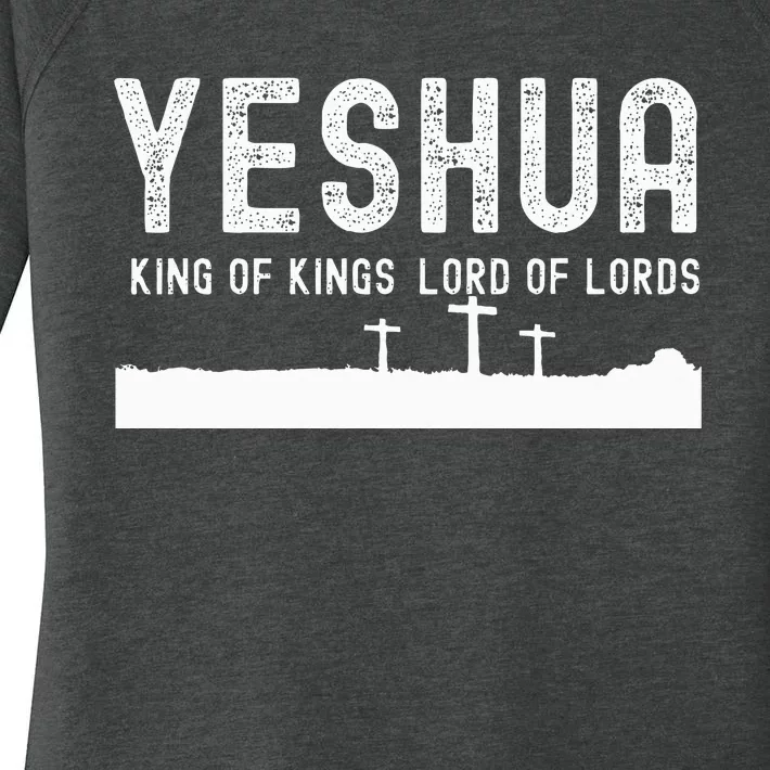 Yeshua Hamashiach The Messianic Messiah Women's Perfect Tri Tunic Long Sleeve Shirt