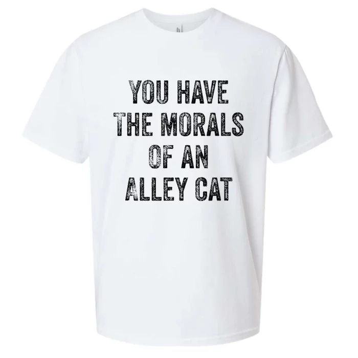 You Have The Morals Of An Alley Cat Sueded Cloud Jersey T-Shirt