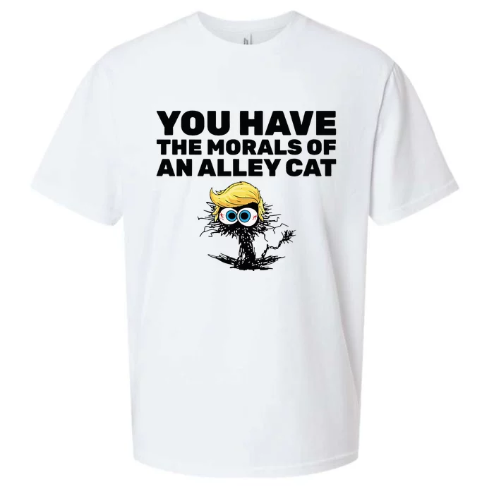 You Have The Morals Of An Alley Cat Sueded Cloud Jersey T-Shirt