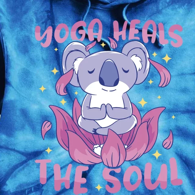 Yoga Heals The Soul Yoga Instructor Meditation Yoga Gift Tie Dye Hoodie