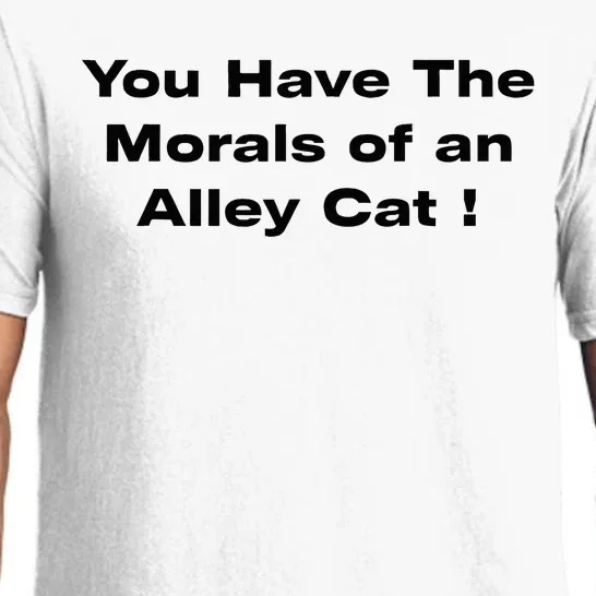 You Have The Morals Of An Alley Cat Trump Biden Debates 2024 Pajama Set