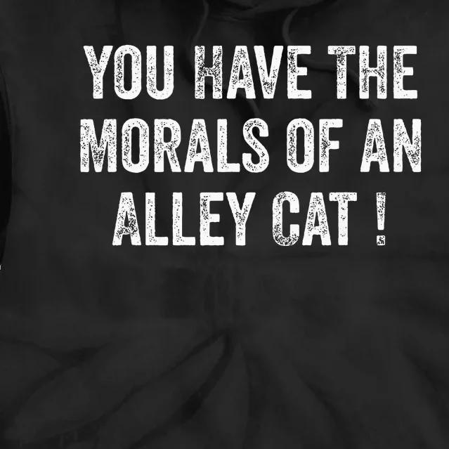 You Have The Morals Of An Alley Cat Trump Biden Debates 2024 Tie Dye Hoodie