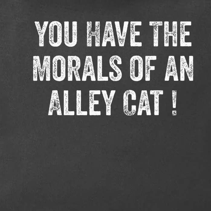 You Have The Morals Of An Alley Cat Trump Biden Debates 2024 Zip Tote Bag