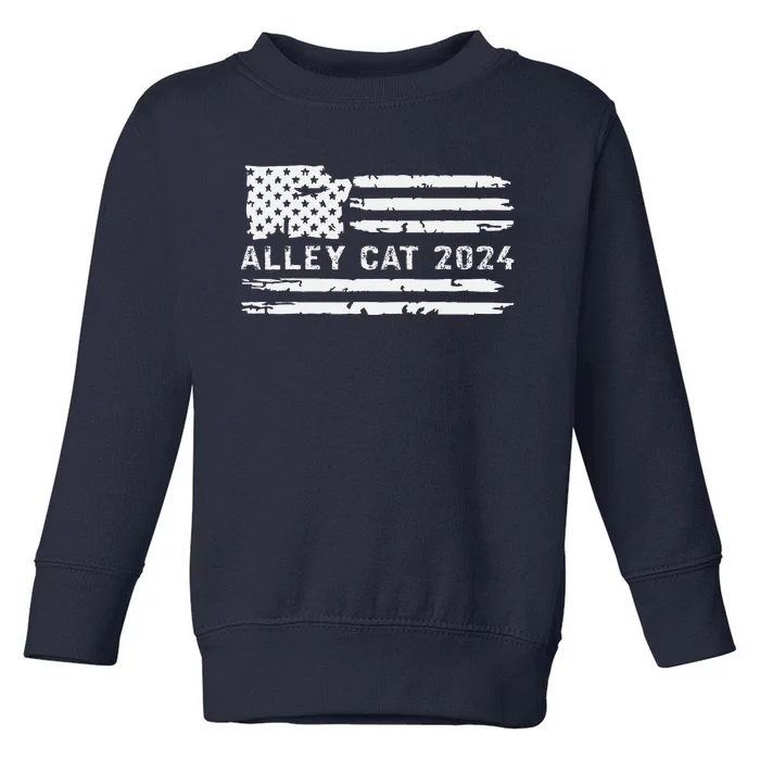 You Have The Morals Of An Alley Cat Debate 2024 Funny Toddler Sweatshirt