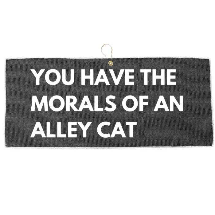 You Have The Morals Of An Alley Cat Presidential Debate Trending Large Microfiber Waffle Golf Towel