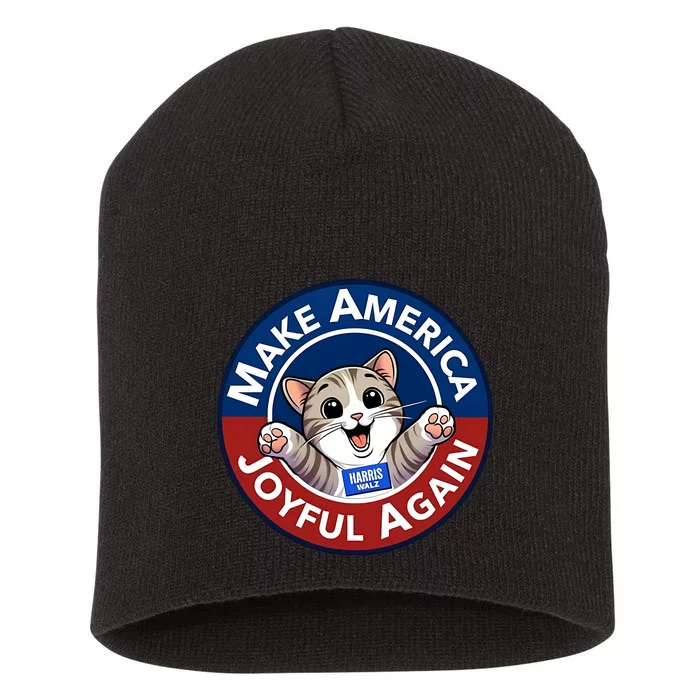 Yesica Harris Walz Make American Joyful Again Short Acrylic Beanie