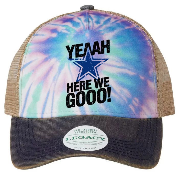 Yeah Here We Go Dallas Legacy Tie Dye Trucker Hat