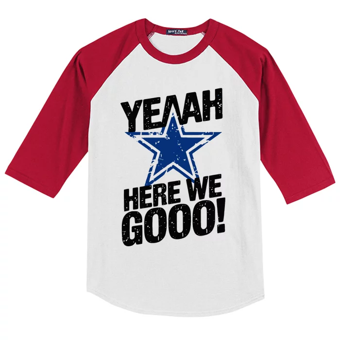 Yeah Here We Go Dallas Kids Colorblock Raglan Jersey