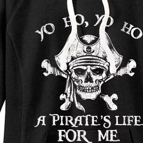 Yo Ho Yo Ho A PirateS Life For Me Skulls Women's Fleece Hoodie