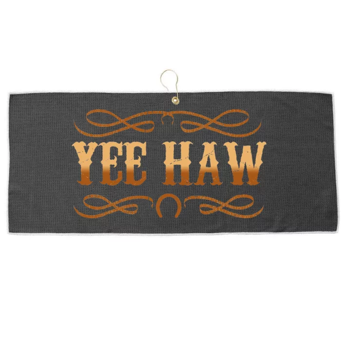 Yee Haw Large Microfiber Waffle Golf Towel