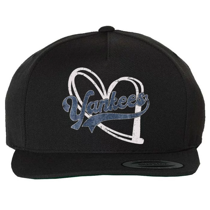 Y.A.N.K.E.E.S Heart Wool Snapback Cap