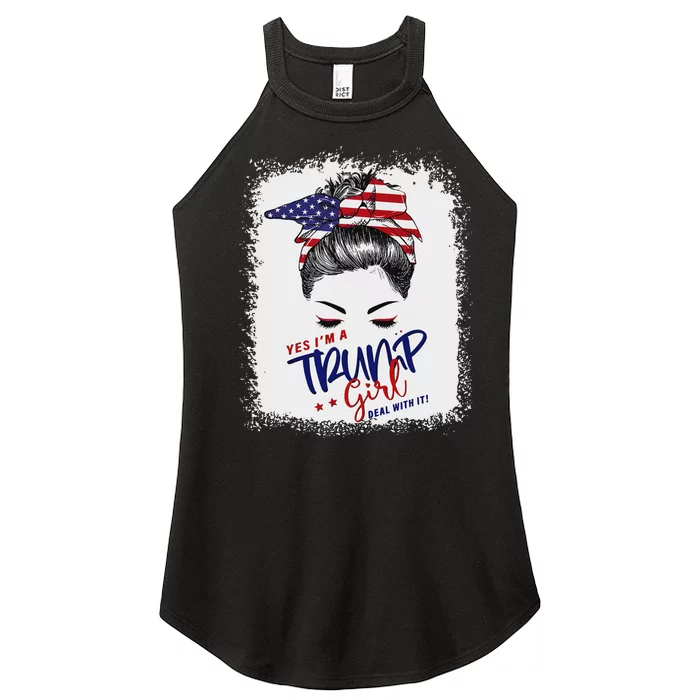 Yes IM A Trump Girl Deal With It 2024 Women’s Perfect Tri Rocker Tank