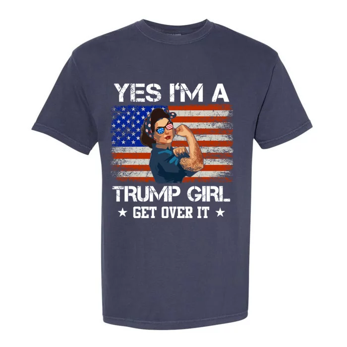 Yes Im A Trump Get Over Igift Trump 2020 Gift Garment-Dyed Heavyweight T-Shirt