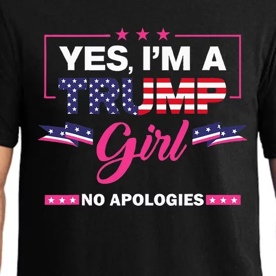 Yes IM A Trump Girl No Apologies 2024 Election Pajama Set