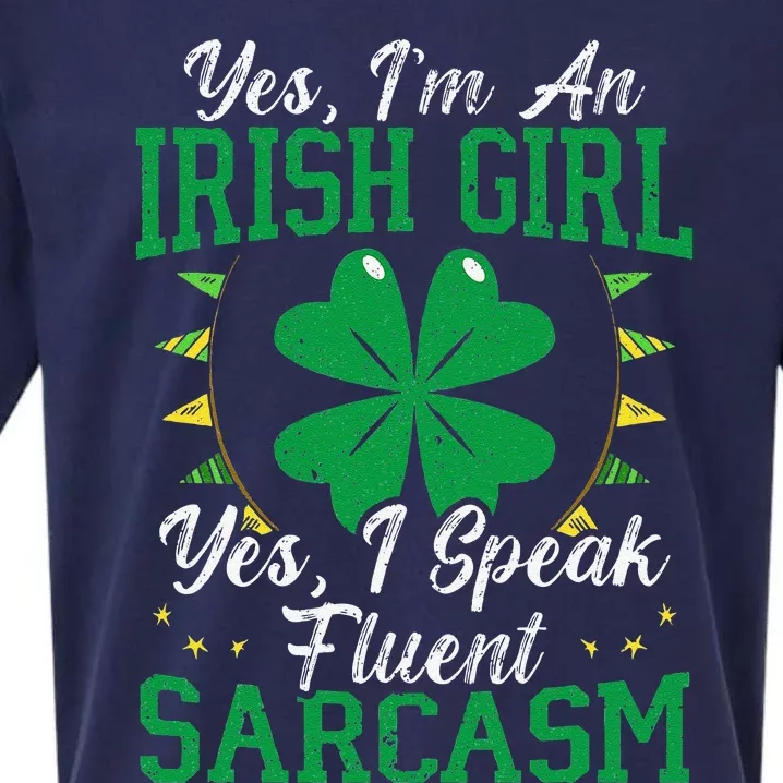 Yes I’m An Irish St. Patrick's Saint Pattys Day Sueded Cloud Jersey T-Shirt