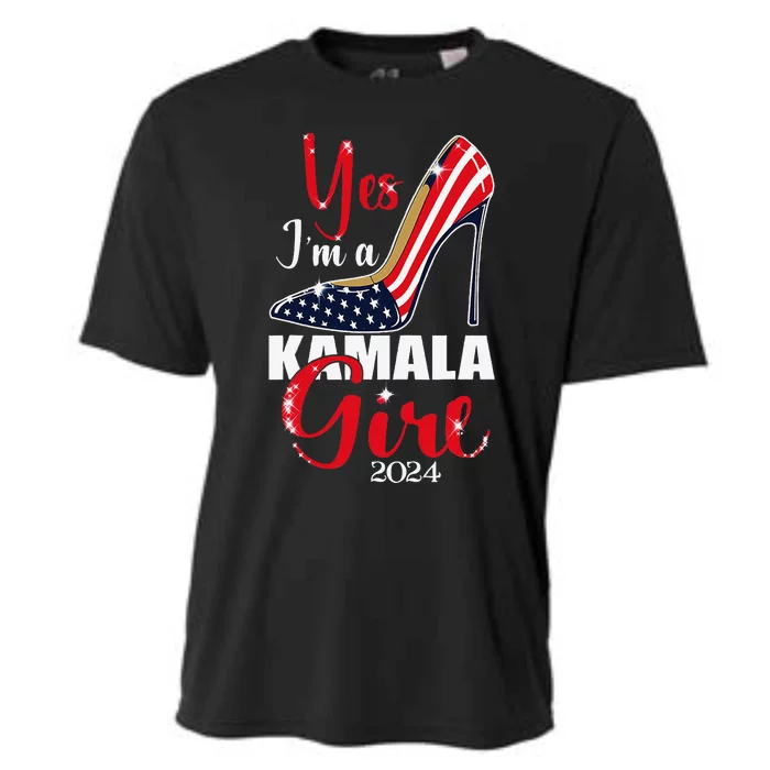 Yes IM A Kamala Stilettos High Heel Harris 2024 Vote Cooling Performance Crew T-Shirt