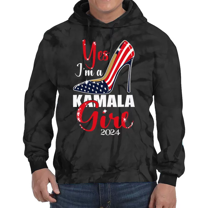 Yes IM A Kamala Stilettos High Heel Harris 2024 Vote Tie Dye Hoodie