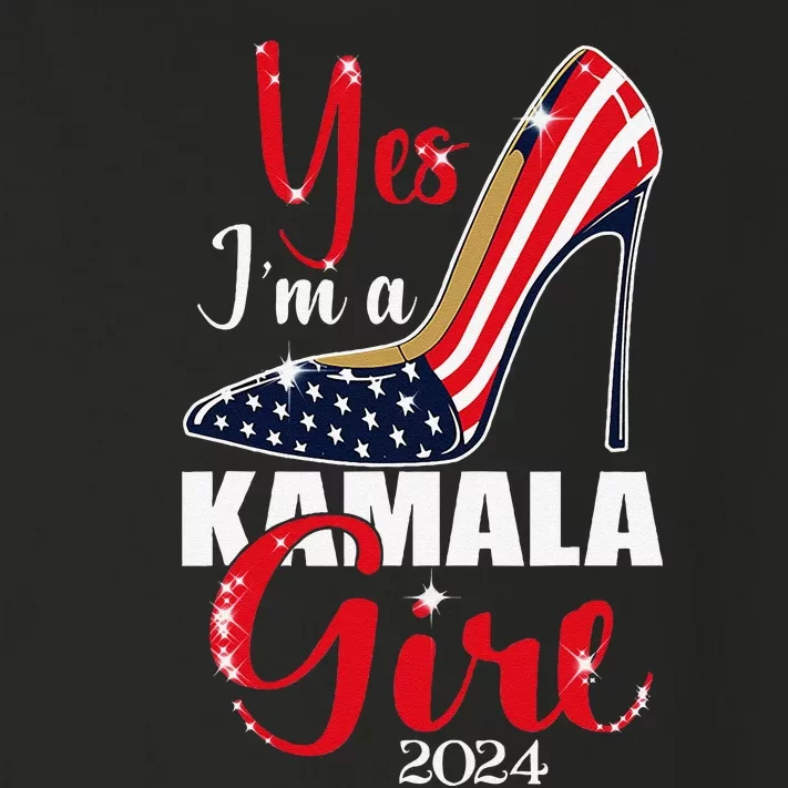 Yes IM A Kamala Stilettos High Heel Harris 2024 Vote Toddler Long Sleeve Shirt