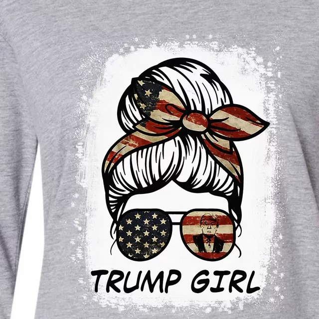 Yes IM A Trump Girl Get Over It Trump 2024 Election Gifts Womens Cotton Relaxed Long Sleeve T-Shirt