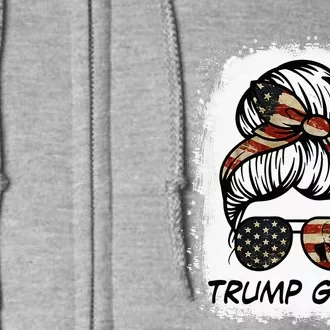 Yes IM A Trump Girl Get Over It Trump 2024 Election Gifts Full Zip Hoodie