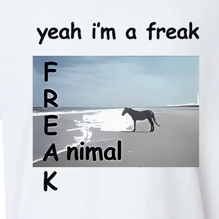 Yeah Im A Freak Animal Sueded Cloud Jersey T-Shirt