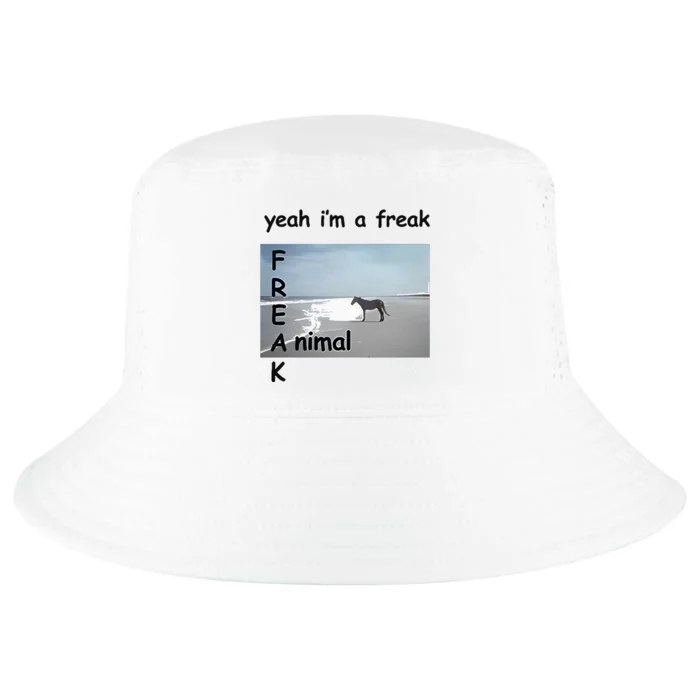 Yeah Im A Freak Animal Cool Comfort Performance Bucket Hat