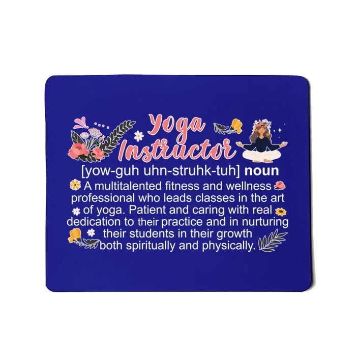 Yoga Instructor Appreciation Yoga Teacher Cute Gift Mousepad