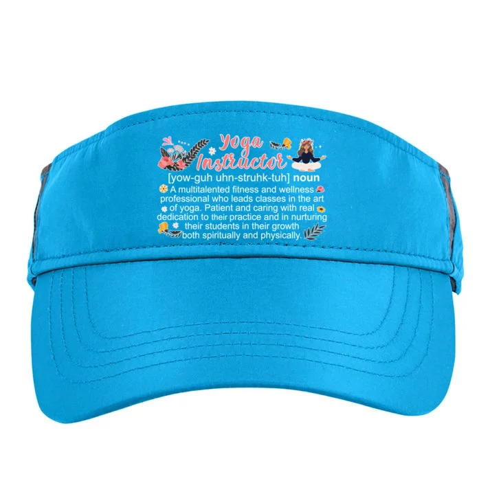 Yoga Instructor Appreciation Yoga Teacher Cute Gift Adult Drive Performance Visor