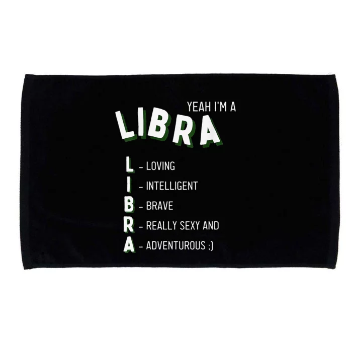 Yeah I'm a Libra Zodiac Microfiber Hand Towel