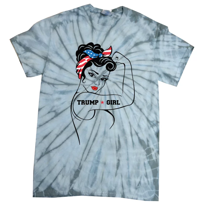 Yes IM A Trump Girl Get Over It Trump 2024 Election Gifts Tie-Dye T-Shirt