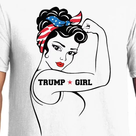 Yes IM A Trump Girl Get Over It Trump 2024 Election Gifts Pajama Set