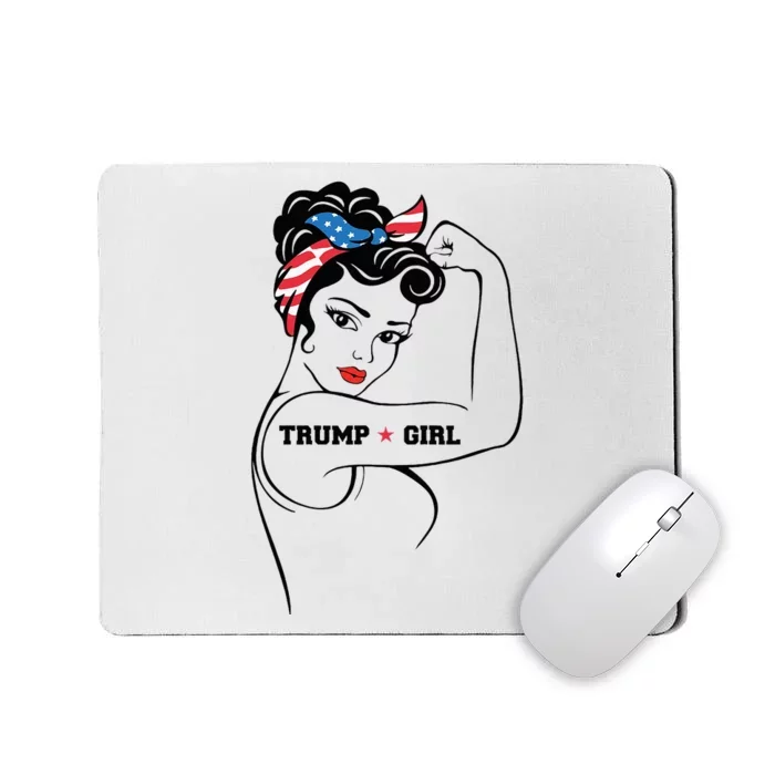 Yes IM A Trump Girl Get Over It Trump 2024 Election Gifts Mousepad