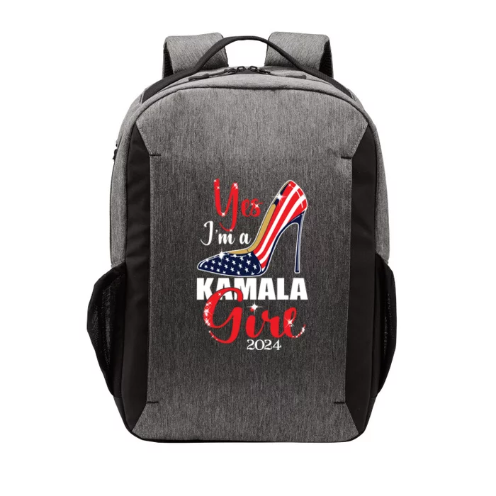 Yes Im A Kamala Girl Stilettos High Heel Harris 2024 Vote Vector Backpack