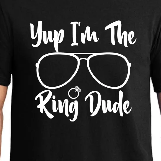 Yup I Am The Ring Dude Ring Bearer Funny Pajama Set