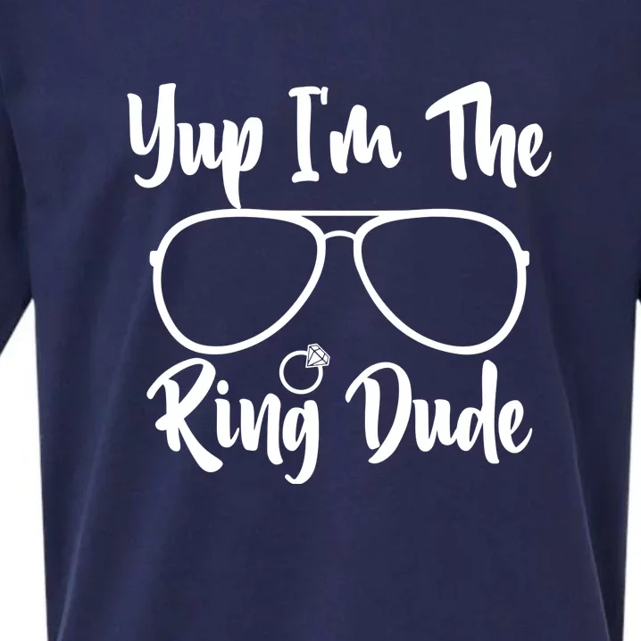 Yup I Am The Ring Dude Ring Bearer Funny Sueded Cloud Jersey T-Shirt