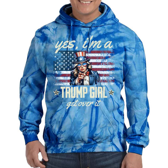 Yes IM A Trump Trump 2024 Presidential Election Gift Tie Dye Hoodie