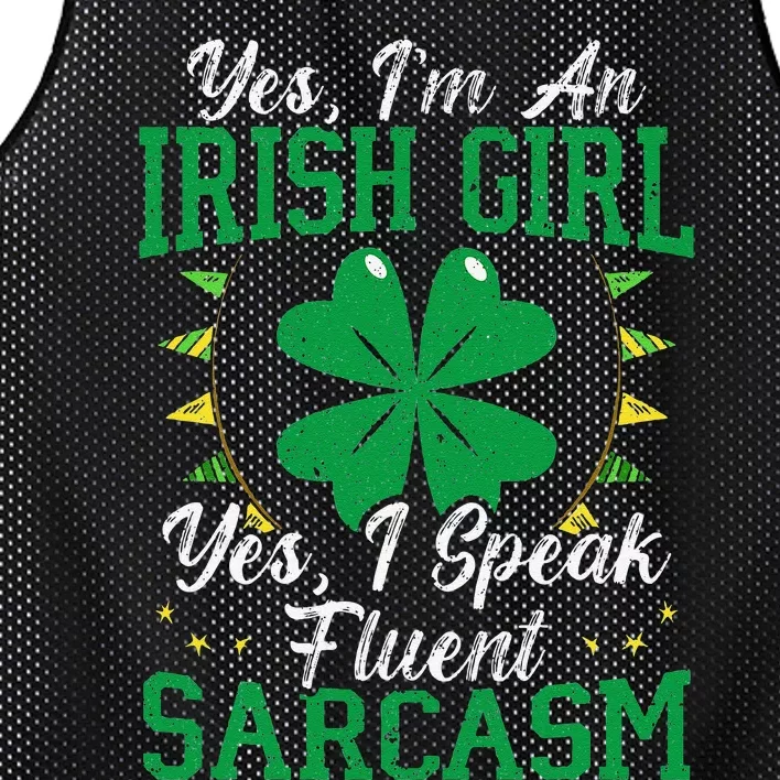 Yes I’m An Irish St. Patrick's Saint Pattys Day Mesh Reversible Basketball Jersey Tank